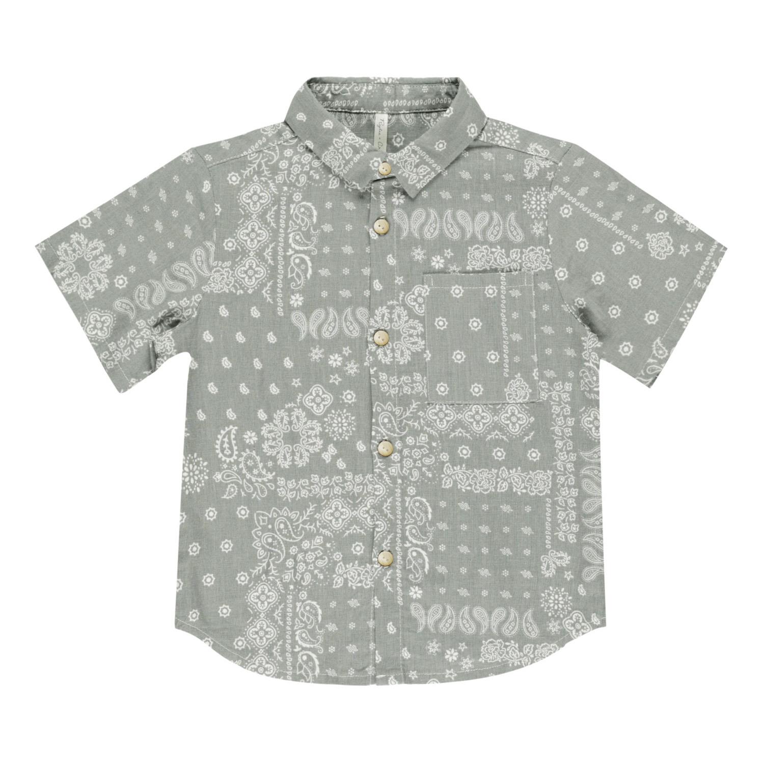 Rylee + Cru Collared Short Sleeve Shirt 2-7Y